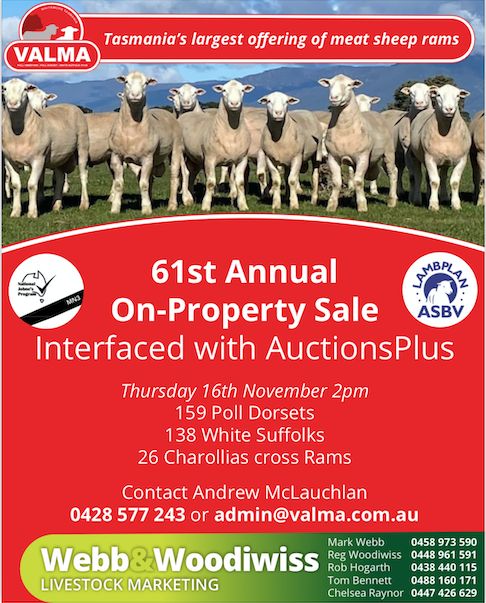 Valma 61st Annual on Property Ram sale